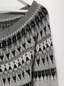 Джемпер H&M модель 0567924_сірий комб. Фото