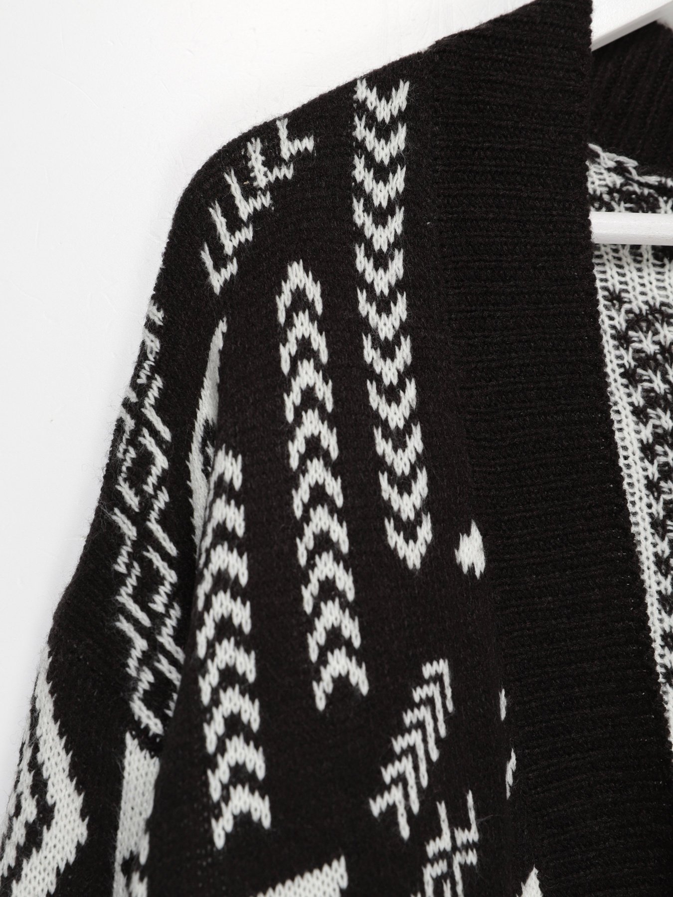 Кардиган H&M модель 0589945_чорний комб. Фото