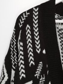 Кардиган H&M модель 0589945_чорний комб. Фото
