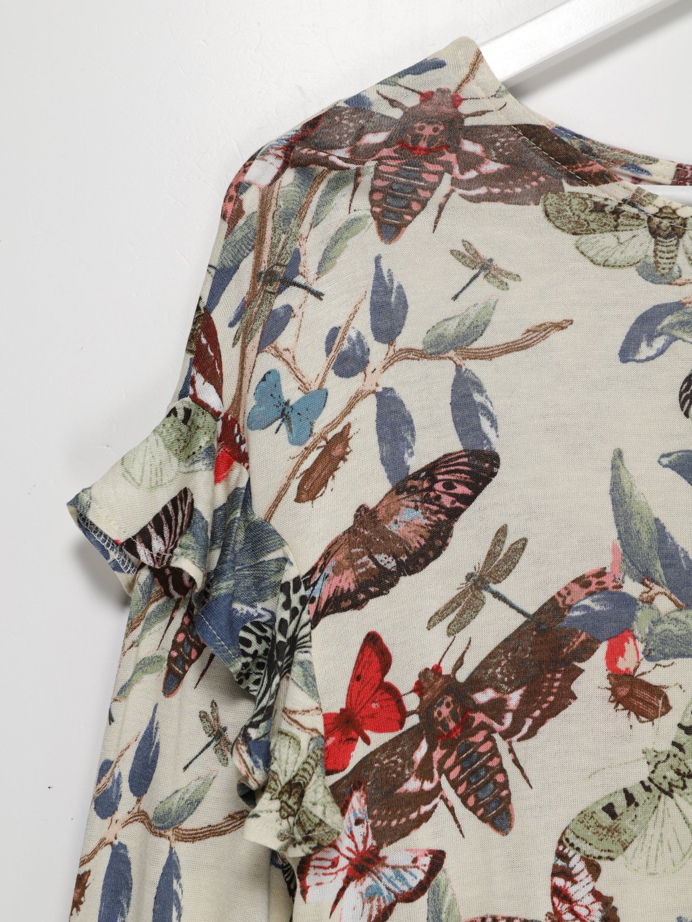 Лонгслив H&M модель 0597059_білий комб. Фото