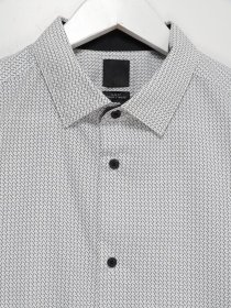 Сорочка H&M модель 0600229_білий комб. Фото