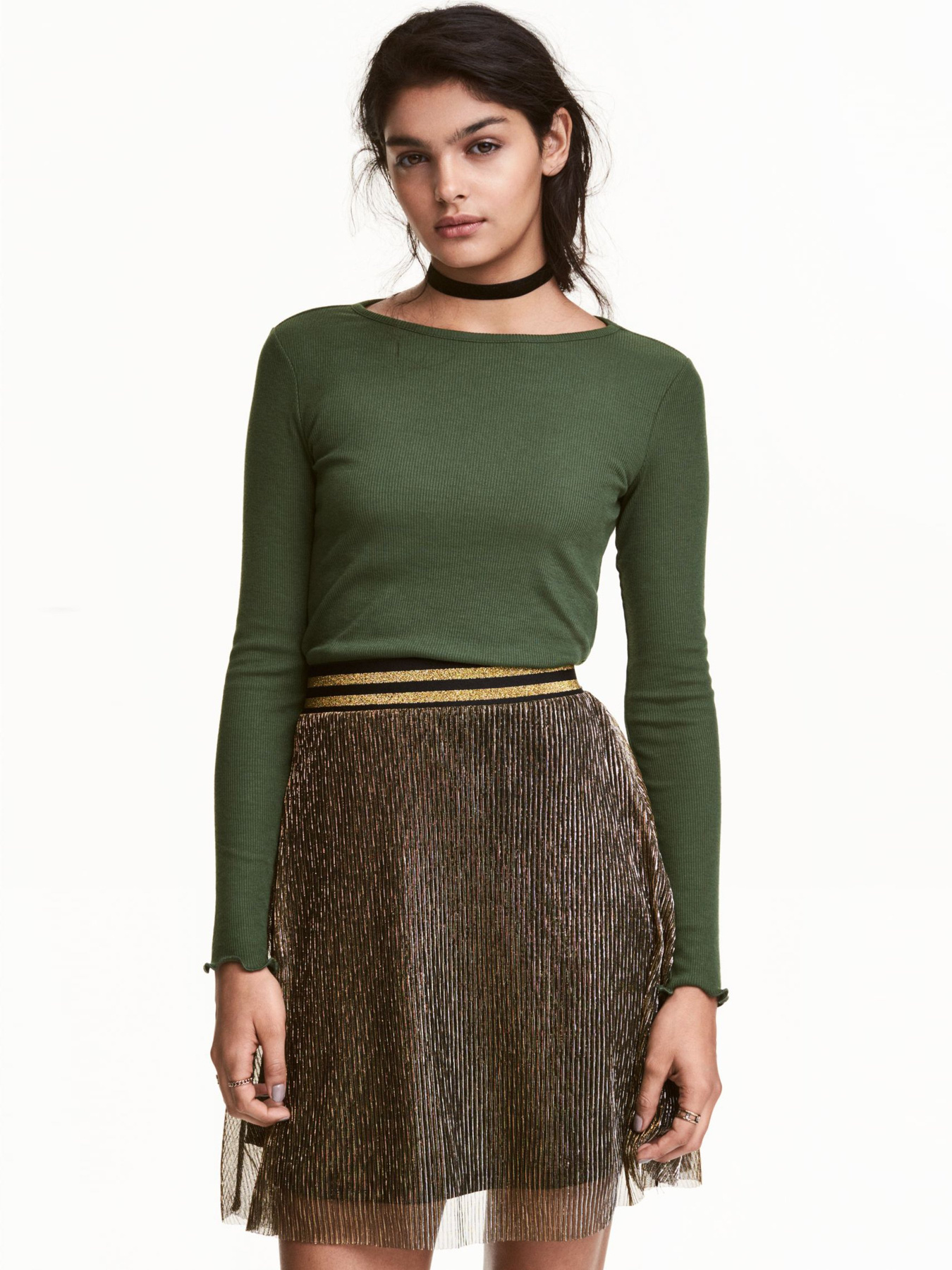 Реглан H&M модель 0456042_хакі Фото