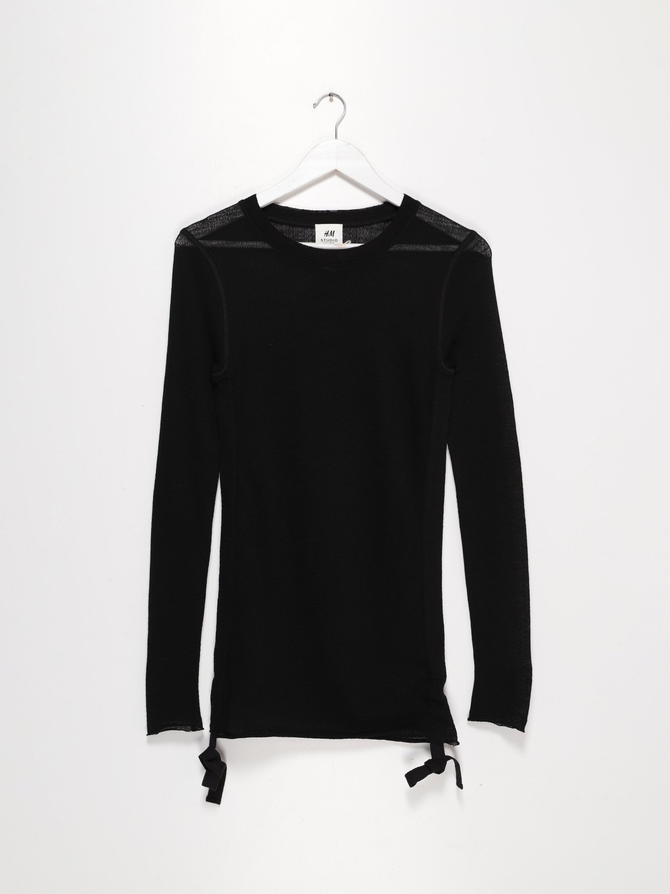 Лонгслив H&M модель 0625880_чорний Фото