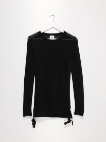 Лонгслив H&M модель 0625880_чорний Фото