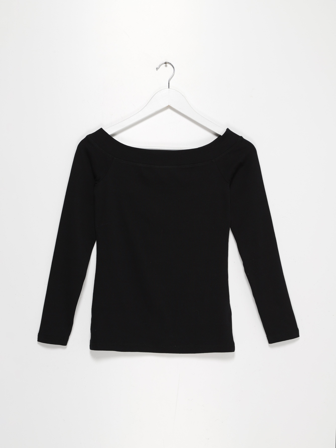 Лонгслів H&M модель 0633965_чорний Фото