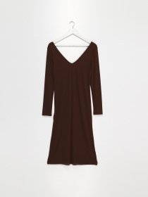 Сукня міді H&M модель 0634760_т.коричневий Фото