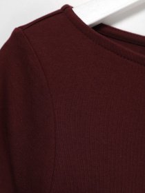 Лонгслив H&M модель 0649494_т.бордовий Фото