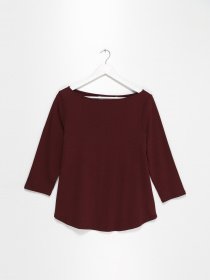 Лонгслив H&M модель 0649494_т.бордовий Фото