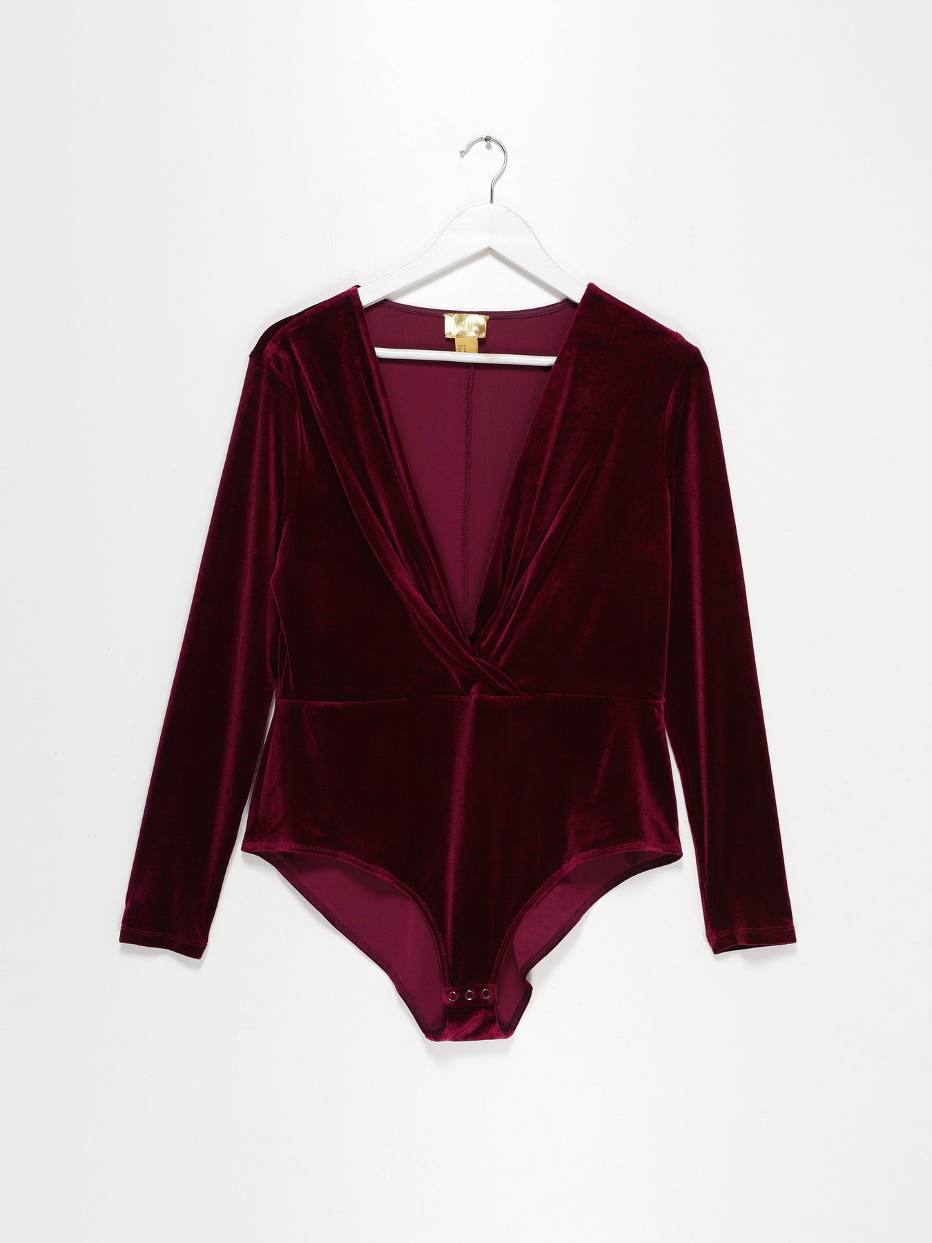 Боді H&M модель 0664228_т.бордовий Фото