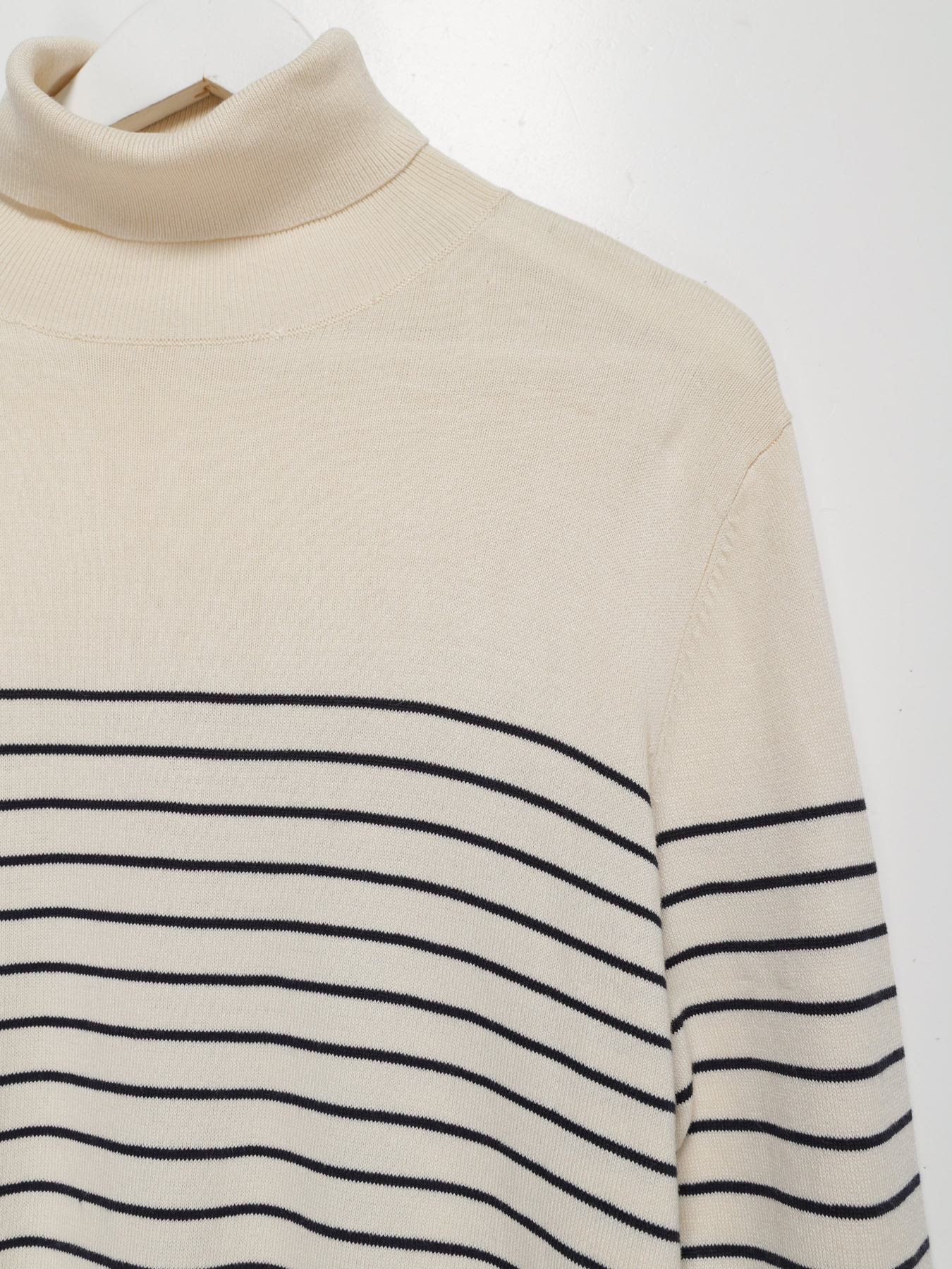 Водолазка H&M модель 0673677_кремовий з чорним Фото