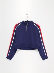 Свитшот H&M модель 0674492_т.синій комб. Фото