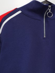 Свитшот H&M модель 0674492_т.синій комб. Фото