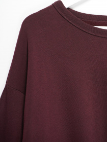 Свитшот H&M модель 0676166_бордовий Фото