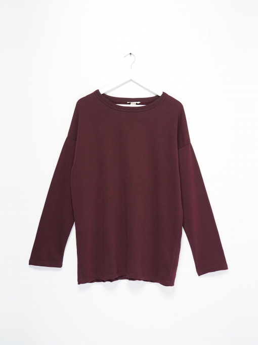 Свитшот H&M модель 0676166_бордовий Фото