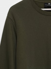 Світшот H&M модель 0685813_хакі Фото