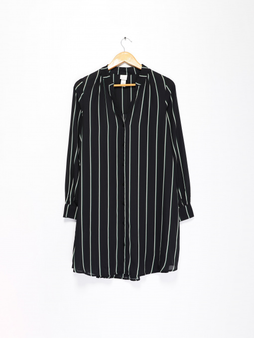 Платье миди H&M модель 0685848_чорний комб. Фото