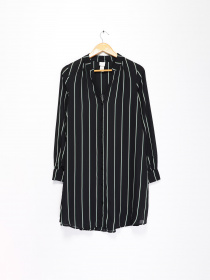 Платье миди H&M модель 0685848_чорний комб. Фото