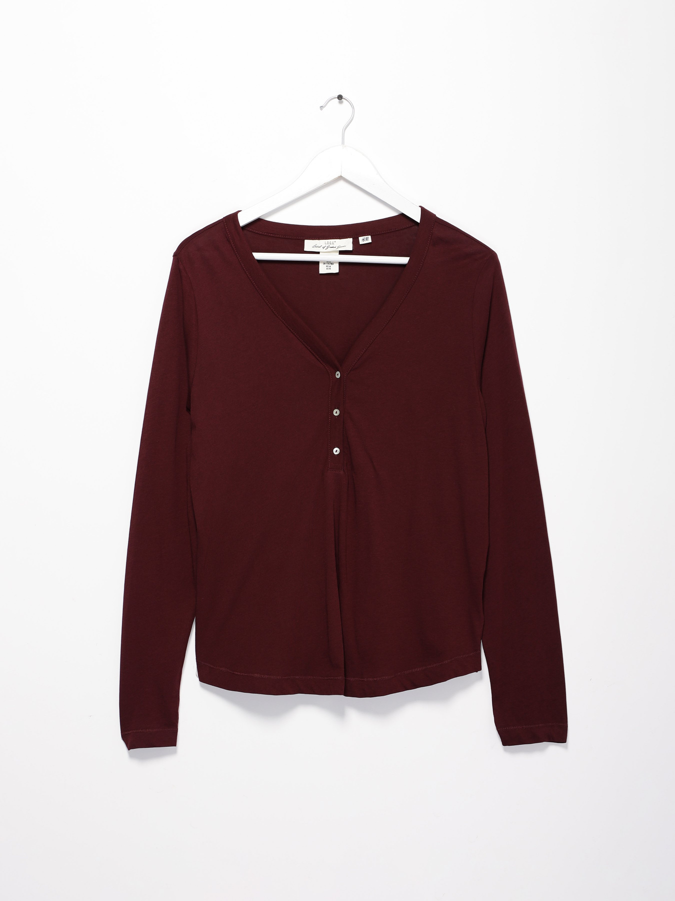 Джемпер H&M модель 0690924_т.бордовий Джемпер H&M модель 0690924_т.бордовий Фото