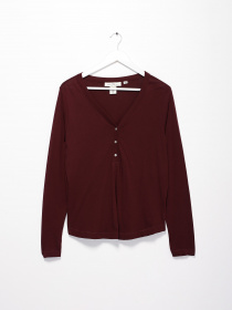 Джемпер H&M модель 0690924_т.бордовий Джемпер H&M модель 0690924_т.бордовий Фото