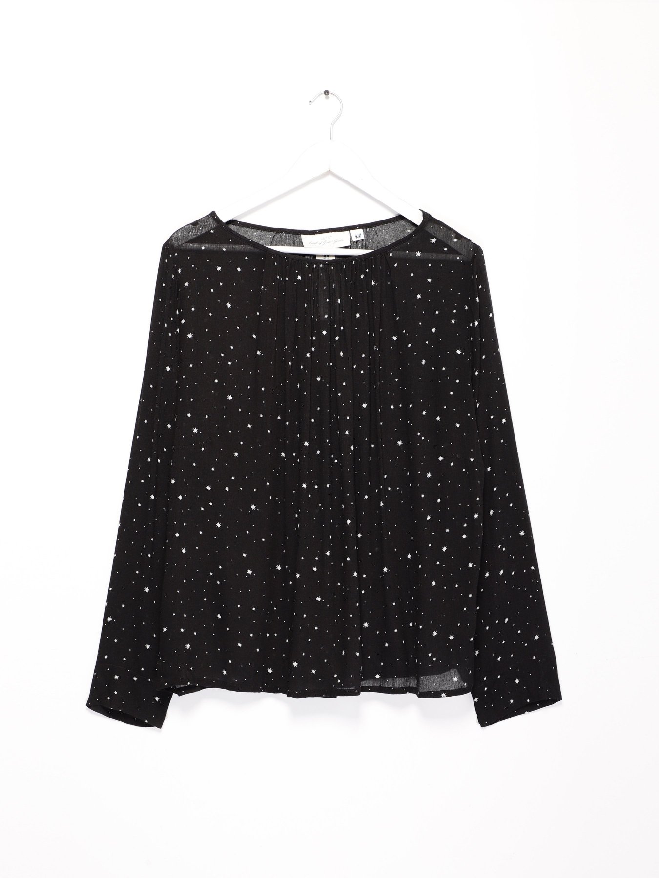 Блуза H&M модель 0690926_чорний з білим Фото