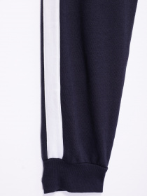 Брюки повседневные H&M модель 0694968_т.синій з білим Фото