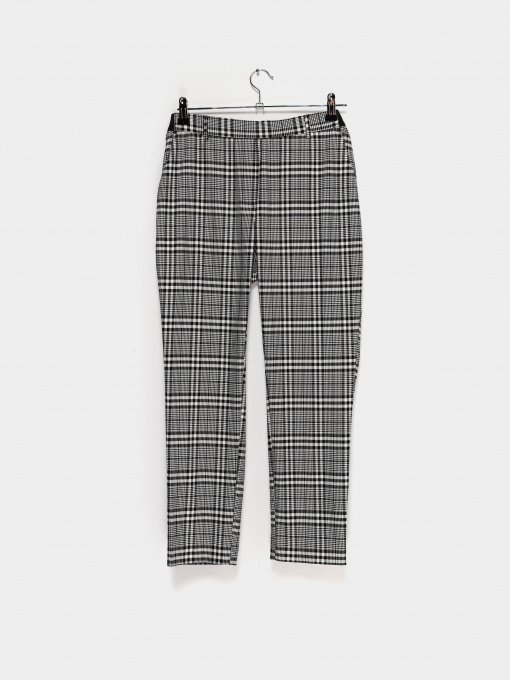 Брюки повседневные H&M модель 0695545_чорний з білим Фото