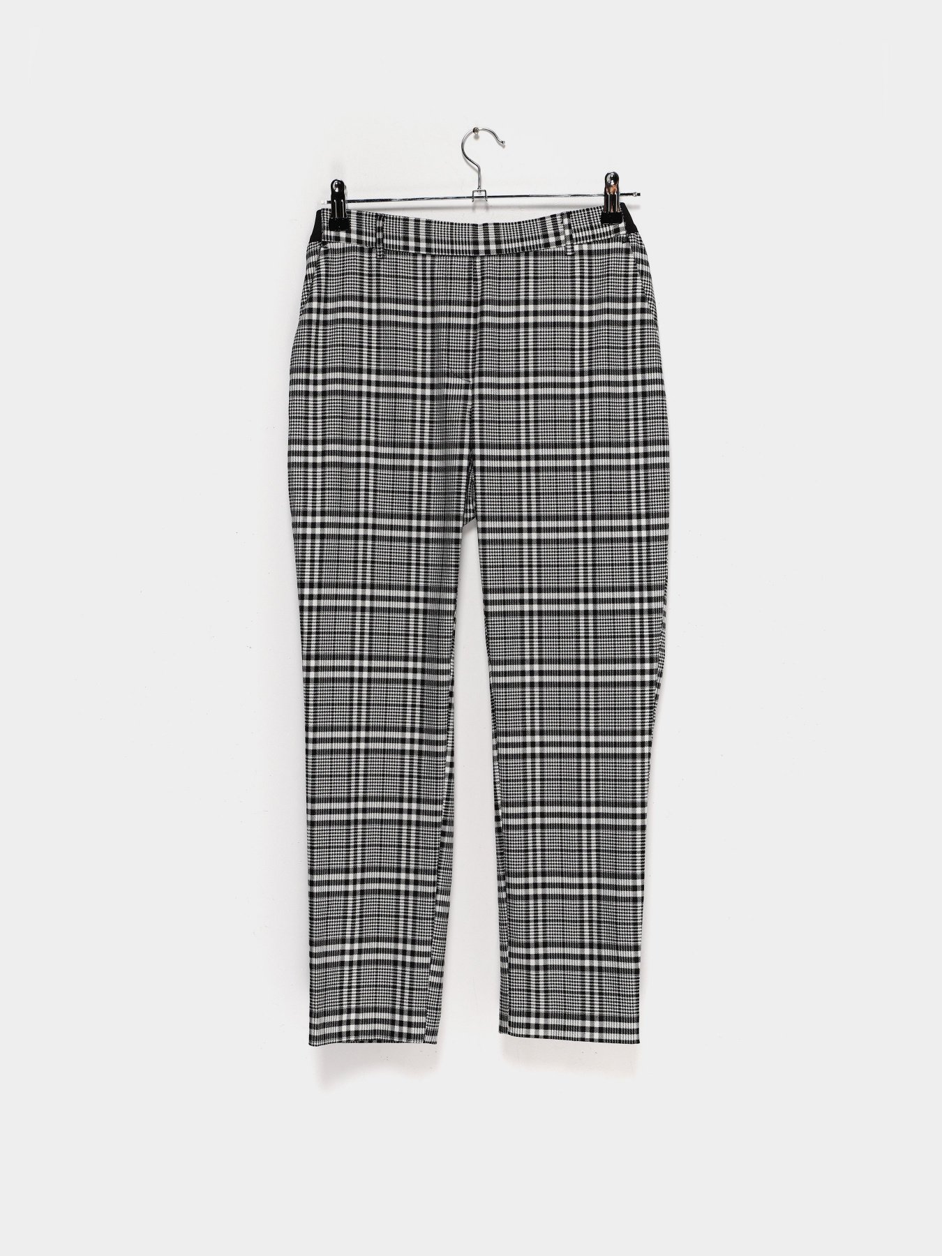 Повседневные штаны H&M модель 0695545_чорний з білим Повседневные штаны H&M модель 0695545_чорний з білим Фото