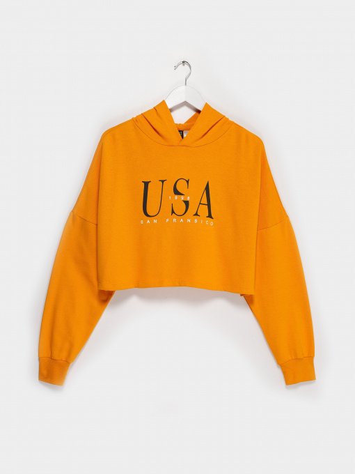 Худи H&M модель 0700946_жовтий комб. Фото