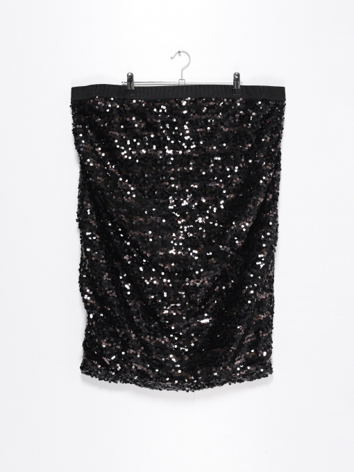 Юбка мини H&M модель 0713914_чорний Фото