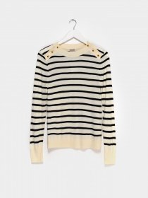 Джемпер H&M модель 0719589_білий з чорним Фото