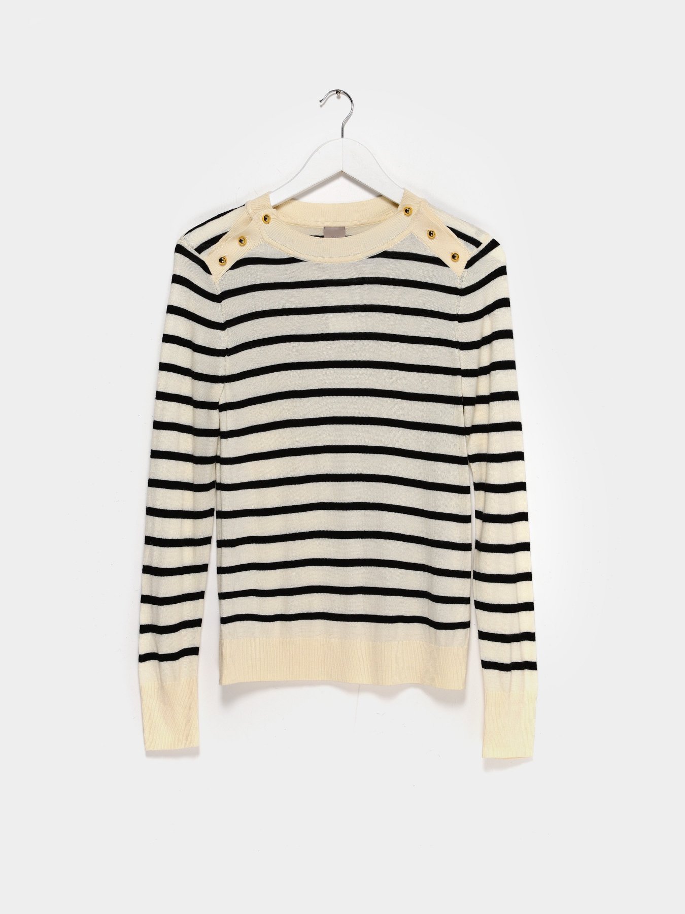 Джемпер H&M модель 0719589_білий з чорним Фото