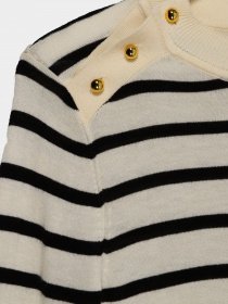 Джемпер H&M модель 0719589_білий з чорним Фото