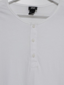 Лонгслив H&M модель 0724436_білий Фото