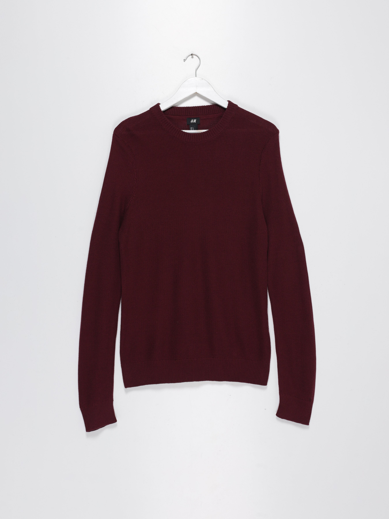 Джемпер H&M модель 0736963_бордовий Фото