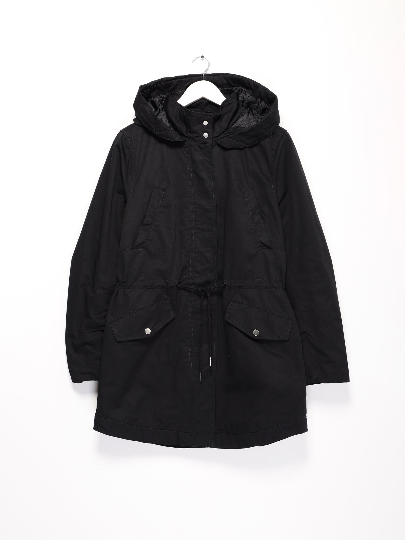 Парка H&M модель 0742561_чорний Фото