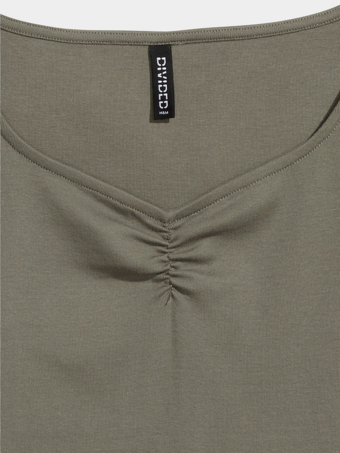 Лонгслив H&M модель 0476569_хакі Фото