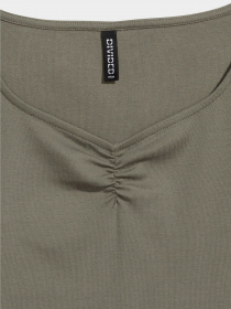 Лонгслів H&M модель 0476569_хакі Фото