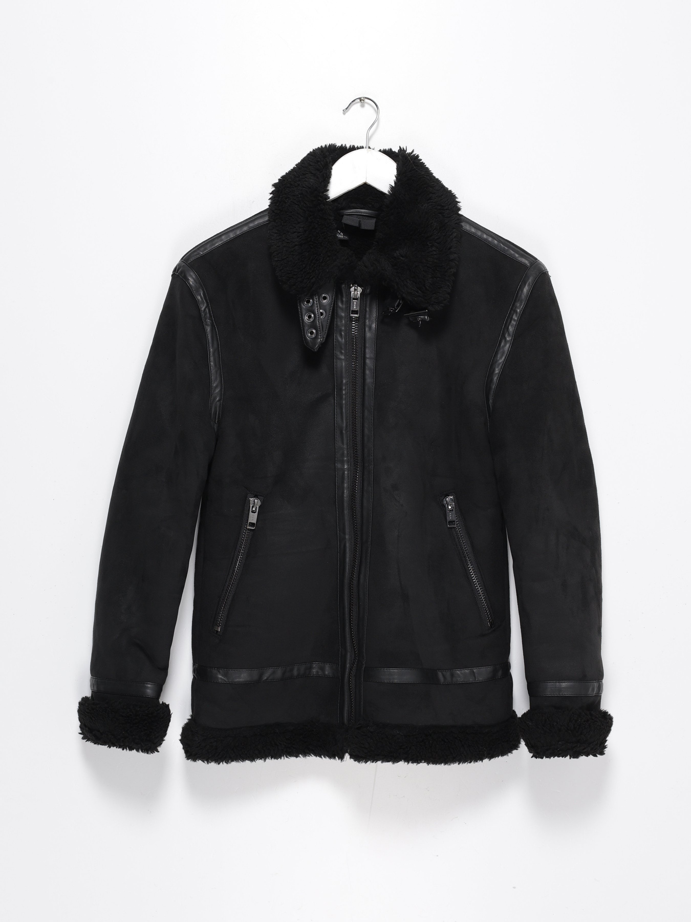 Дублянка H&M модель 0769125_чорний Дублянка H&M модель 0769125_чорний Фото