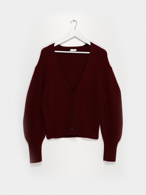 Кардиган H&M модель 0776774_бордовий Фото