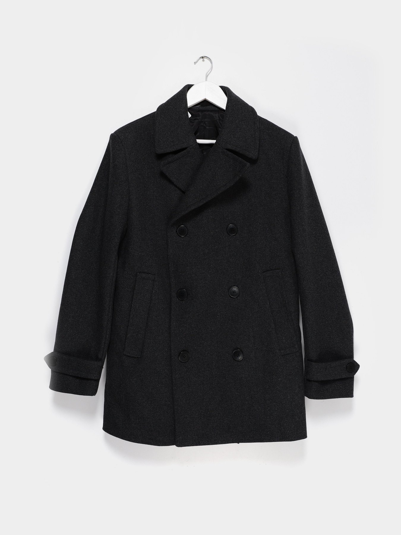 Пальто H&M модель 0781638_т.сірий Фото