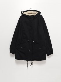 Парка H&M модель 0781688_чорний Фото