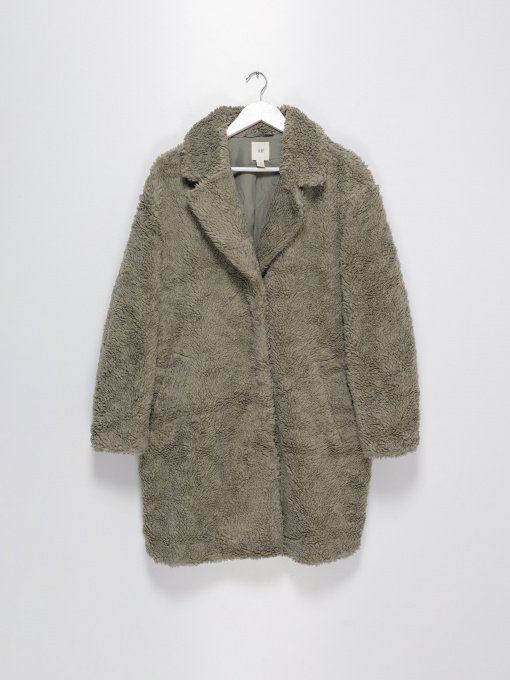 Шуба H&M Модель 0790006_с.хакі Фото