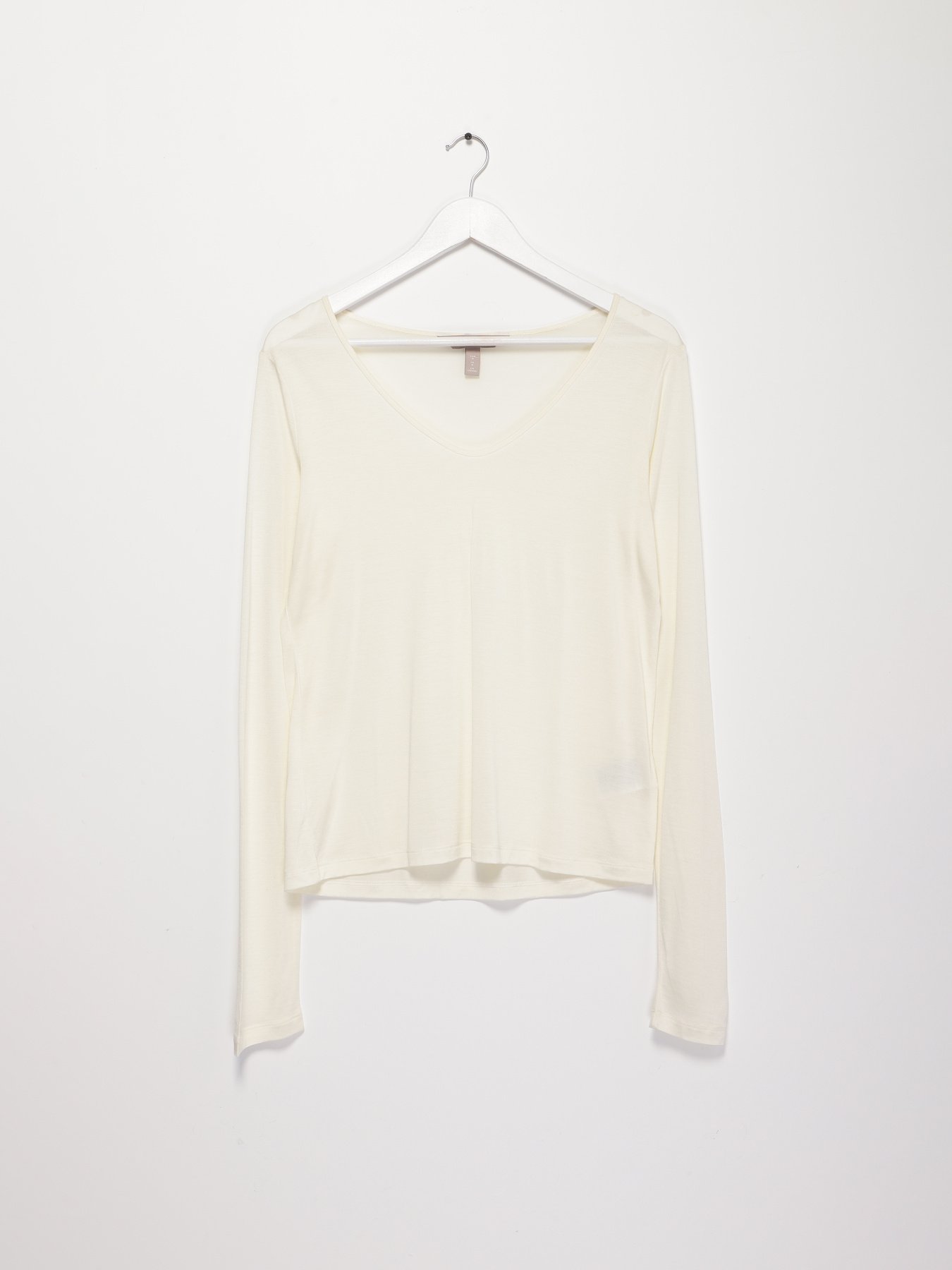 Лонгслів H&M модель 0804541_білий Фото