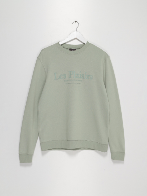 Свитшот H&M модель 0828353_с.оливковий Фото