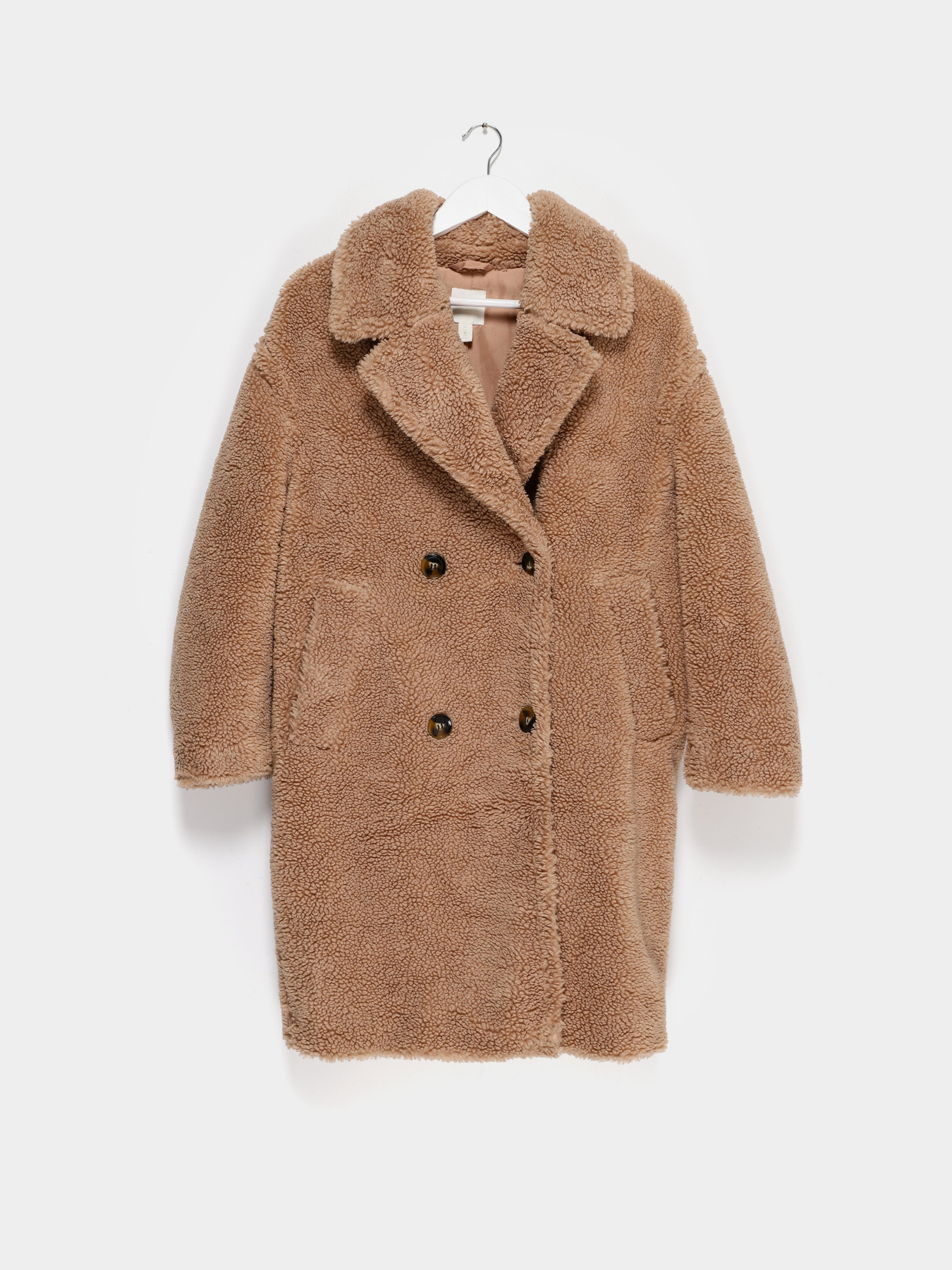 Шуба H&M модель 0840059_бежевий Фото