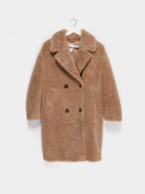 Шуба H&M модель 0840059_бежевий Фото