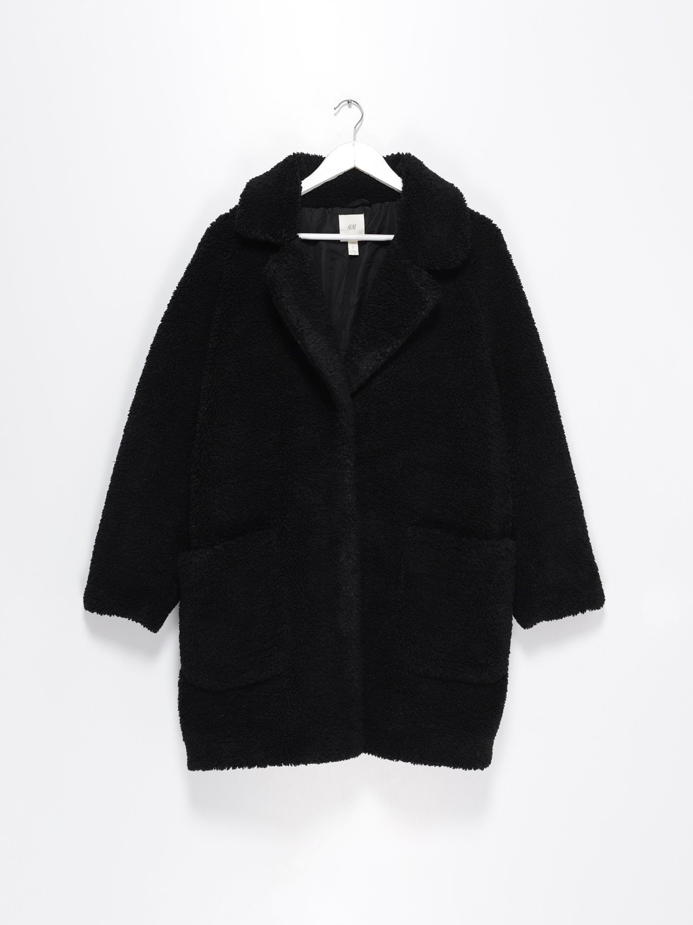 Шуба H&M модель 0884465_чорний Фото