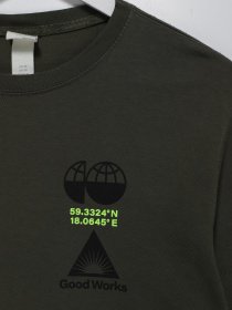 Лонгслів H&M модель 0891899_хакі Фото