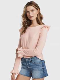 Лонгслів H&M модель 0529621_персиковий Фото