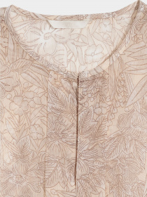 Блуза H&M модель 0535455_бежевий комб. Фото